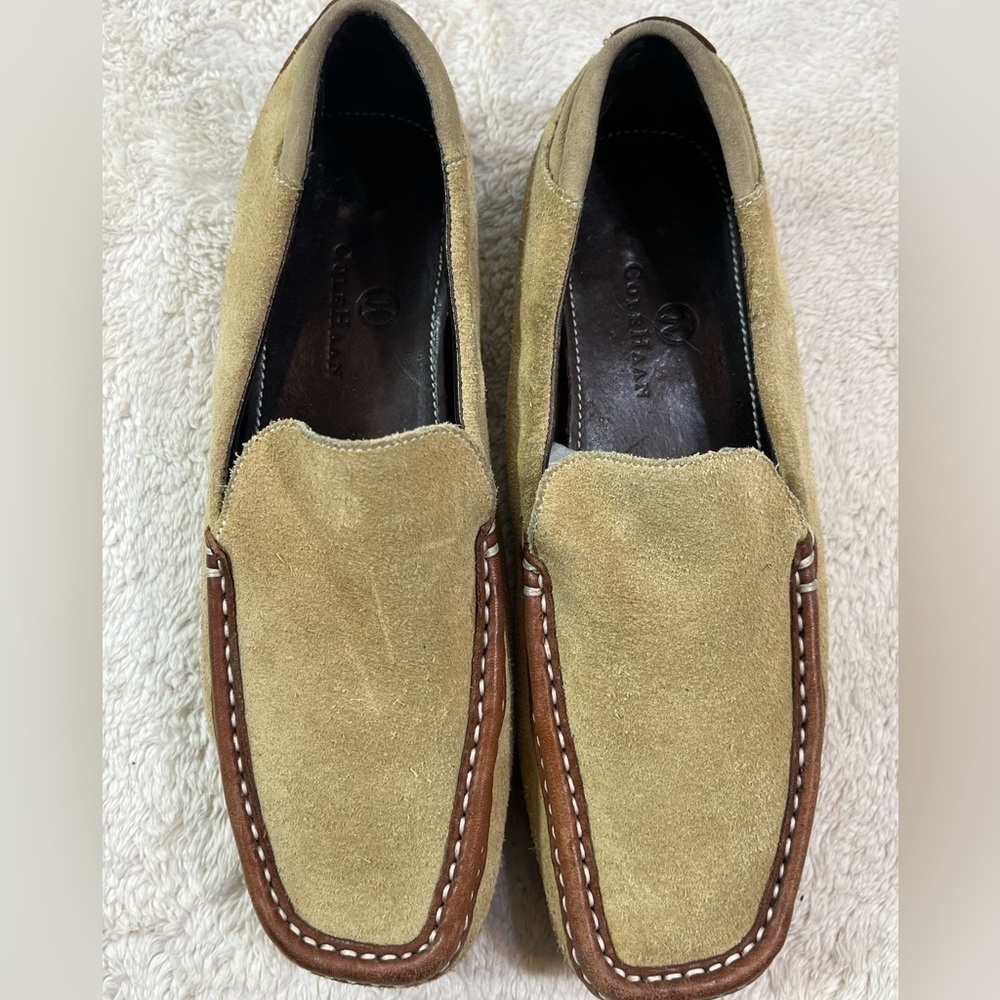 Cole Haan Tan Suede Loafers